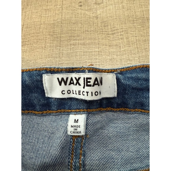 Wax Jean Collection Women Wash Distressed High Waisted Denim Shorts Size M - Picture 3 of 6